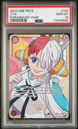 2023 UTA One Piece Paramount War OP02 #120 UTA PSA 10 GEM MINT - Image 1