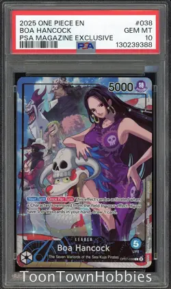 PSA 10 One Piece - Boa Hancock OP07-038 - PSA Magazine Promo - Image 1