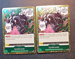 One Piece Kingdoms of Intrigue Spiderweb Foil OP04-035 (X2) NM Rare - Image 2