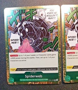 One Piece Kingdoms of Intrigue Spiderweb Foil OP04-035 (X2) NM Rare - Image 4