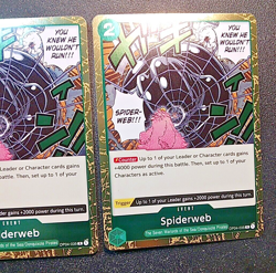 One Piece Kingdoms of Intrigue Spiderweb Foil OP04-035 (X2) NM Rare - Image 5