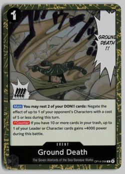 x3 Ground Death OP14-096 The Azure Sea's Seven Foil - Image 1
