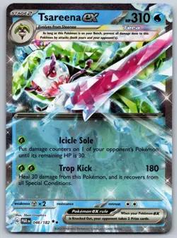 Tsareena ex 046/182 SV04: Paradox Rift NM Pokemon Card TCG - Image 1