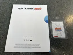 PSA Magazine X Kayou Exclusive Naruto Uzumaki SEALED Promo Card December 2025 - Image 2