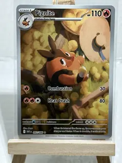 Pokemon TCG Pignite Illustration Rare Card #97 White Flare - Image 1