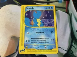 2002 Squirtle 132/165 Expedition Non-Holo Vintage Pokemon Card TCG NM - Image 1