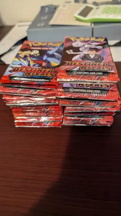 36 x DESTINED RIVALS Sealed BOOSTER PACKS (Box Lot) 10 Pokemon Cards Per Pack - Image 1
