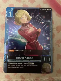 Gundam Sayla Mass Participation Foil Gundam Card Game GD01-087 R - Image 1