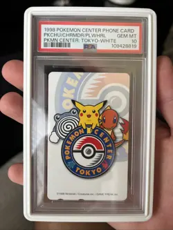 PSA 10 Tokyo Pokemon Center Phone Card Pikachu & Friends White *POP 23* - Image 1