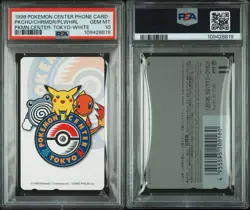 PSA 10 Tokyo Pokemon Center Phone Card Pikachu & Friends White *POP 23* - Image 5