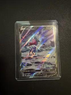 Suicune V GG38/GG70 Crown Zenith Galarian Gallery Pokemon TCG Card NM - Image 1