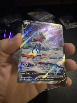 Suicune V GG38/GG70 Crown Zenith Galarian Gallery Pokemon TCG Card NM - Image 4
