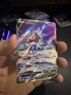 Suicune V GG38/GG70 Crown Zenith Galarian Gallery Pokemon TCG Card NM - Image 5