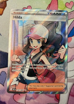 Pokemon TCG: Hilda Ultra Rare Full Art Trainer White Flare English Card 164/086 - Image 1