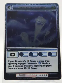 Chaotic Card : Power Punch Beyond The Doors First Edition Rare Attack - Image 1