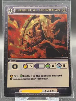 Chaotic Card : Elemental Oxidation Silent Sands Premium Super Rare Attack Holo - Image 1