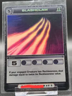 Chaotic Card : Slashclaw Silent Sands Super Rare Attack Holo - Image 1