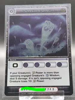 Chaotic Card : Power Punch Beyond The Doors First Edition Rare Attack - Image 1