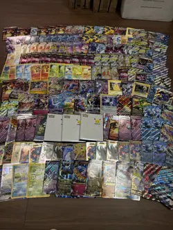 Pokemon Jumbo Card Lot of 165 with Jumbo Binders Celebrations VMAX Mega - Image 1