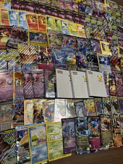 Pokemon Jumbo Card Lot of 165 with Jumbo Binders Celebrations VMAX Mega - Image 4