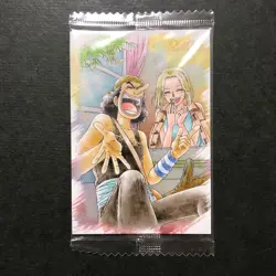 S4402 Usopp & Kaya No.4 Japanese One Piece Wafer Memories Card Sealed YJ9 - Image 1