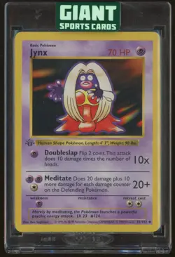 Pokemon Jynx 31/102 1st Edition Shadowless Base Set Card Near Mint - Image 1