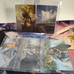 Magic The Gathering Lord of The Rings Art Series Card Lot of 5 MTG LOTR - Image 1