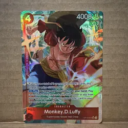 Monkey D Luffy OP12-015 SR Alternate Art English One Piece Card Game - Image 1