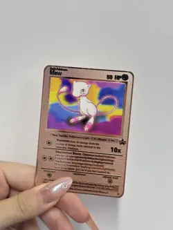 Basic Pokemon Mew 50HP Metal Card-Collectible Gift Display! - Image 1