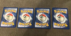 Pokemon Pikachu Card Lot Of 4 FOUR Yellow Cheeks Shadowless 58/102 Base Set LP - Image 2