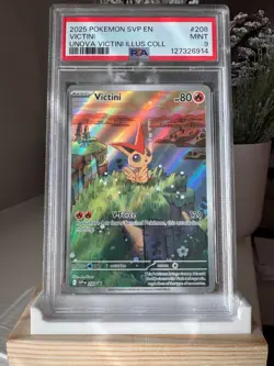 Pokemon Victini 208 Scarlet & Violet Promo Cards Holo PSA 9 MINT 2025 - Image 1
