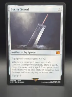 MTG - Buster Sword - Artifact Equipment - FIN #255 - Mythic - NM - Image 1