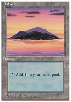 4 x Island (367) - Fourth Edition - Light Play - MTG - Image 1