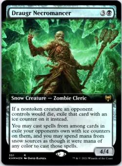 Draugr Necromancer (Extended Art)(Foil) Kaldheim,351 NM - Image 1