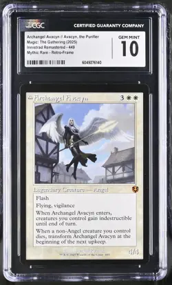 ARCHANGEL AVACYN Innistrad Remastered Retro Frame Mythic CGC 10 MTG - Image 1