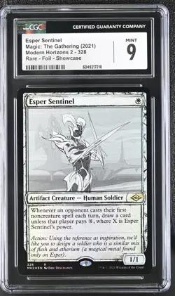 ESPER SENTINEL Modern Horizons 2 Showcase Foil Rare CGC 9 MTG [Nostalgium] - Image 1