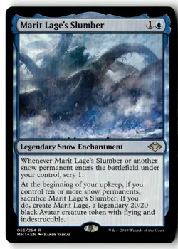 MTG Foil Marit Lage's Slumber - Modern Horrizons Moderately Played English - Image 1