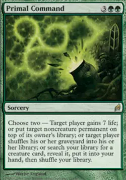MTG Primal Command - Foil, Heavy Play, English Lorwyn - Image 1