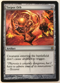 Magic the Gathering TORPOR ORB #162/175 Artifact New Phyrexia 2011 Rare NM - Image 1