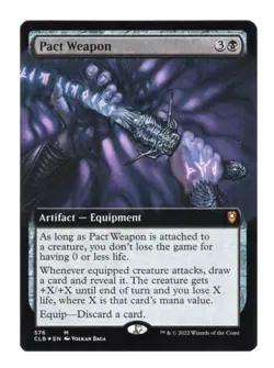 Pact Weapon (Extended Art) Commander Legends: Battle for Baldur's Gate Foil NM - Image 1