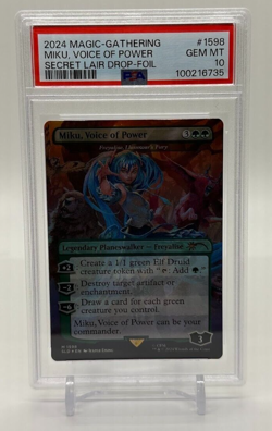 2024 Magic the Gathering Secret Lair Miku, Voice of Power Foil PSA 10 - Image 1