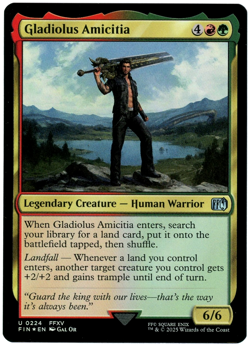 Gladiolus Amicitia (Foil) - 0224 - Final Fantasy - MTG - NM/M - Image 1