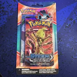 Pokemon TCG: XY Steam Siege & Roaring Skies 2-Pack Blister W/Swampert Pin Sealed - Image 1