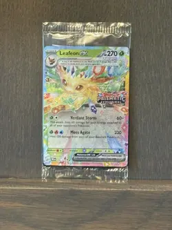 Pokemon TCG Leafeon EX 006/131 Stamped Sealed Prismatic Evolutions Surprise Box - Image 1