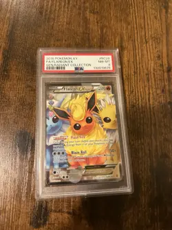 2016 Pokemon Xy Generations Radiant Collection Rc28 FullArt/flareon Ex PSA 8 - Image 1