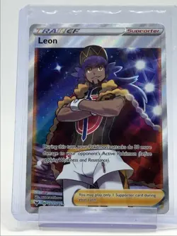 LEON 2020 POKEMON SWSH VIVID VOLTAGE ULTRA RARE FA 182/185 Q6233 - Image 1