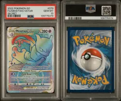 2022 POKEMON GO SECRET #079 FULL ART/MEWTWO VSTAR PSA 10 - Image 3