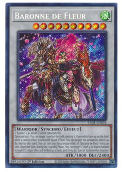 Baronne de Fleur RA01-EN034 Secret Rare 1st Edition NM Yugioh - Image 1