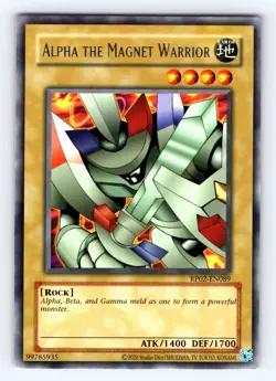 Yugioh Alpha The Magnet Warrior RP02-EN089 Unlimited Silver Foil Rare - NM 💎 - Image 1