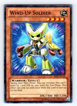 Yugioh Wind-Up Soldier BP01-EN166 Starfoil Rare - NM 💎 - Image 1